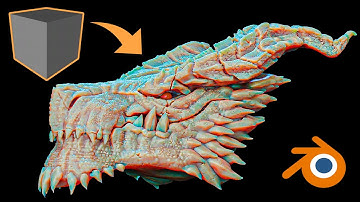 Sculpting a Dragon Head in Blender 3.1 | My Full Sculpting Process