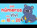 Aprendiendo los números del 10 al 20 con Vivi - numéros en español - contando del 10 al 20