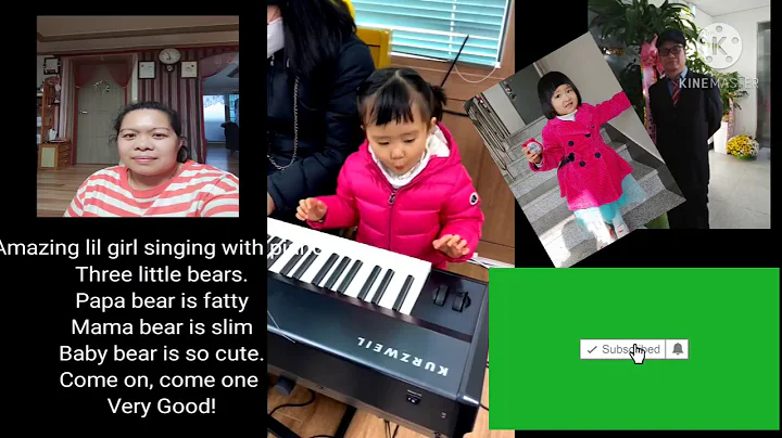 Amazing 3 year-old girl singing with the piano. #S...