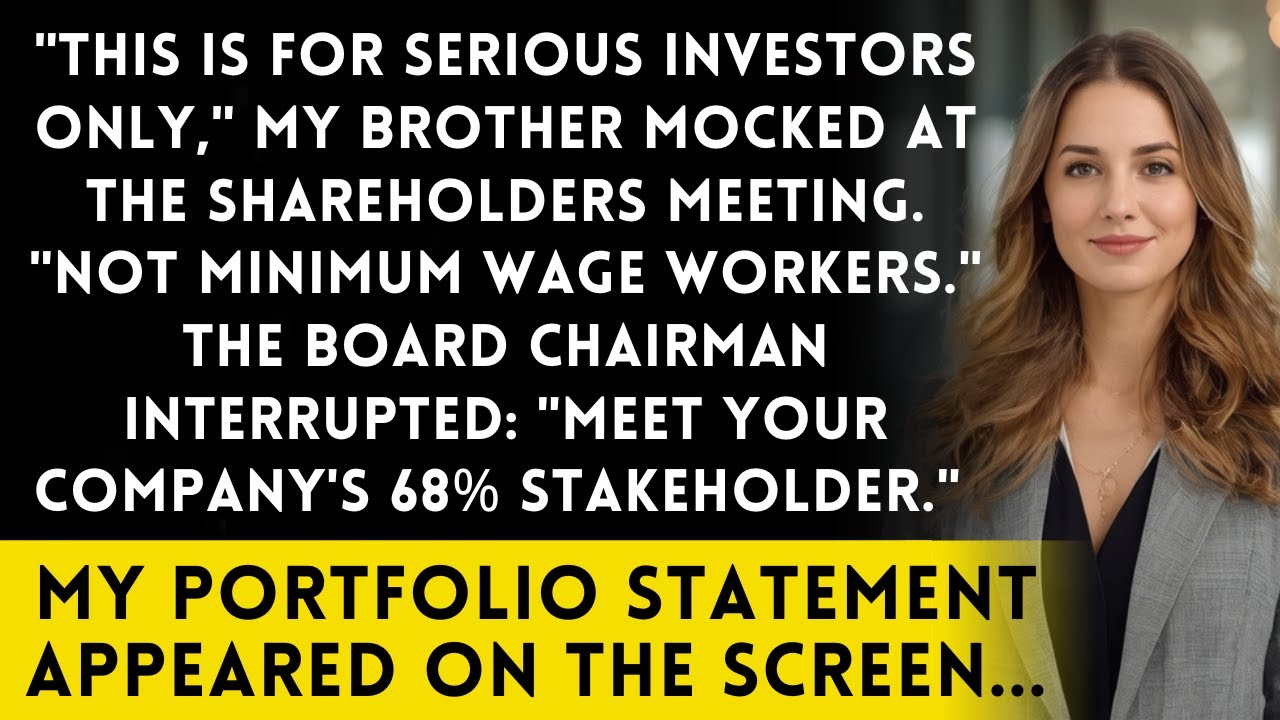 Brother Called Me 'Too Poor For Business Meetings' - Then His Company's Major Investor Was Revealed