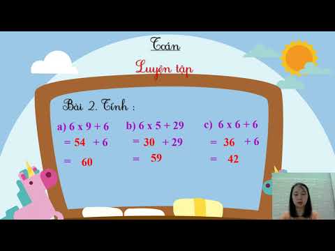 Toán lớp 3- Tuần 4 Bài Luyện tập trang 20