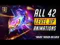 All 42 LEVEL UP Animations (including Targon)| Legends of Runeterra