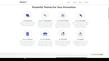 BreezyCV - CV Resume Theme vcard theme developer resume Easy Create Website