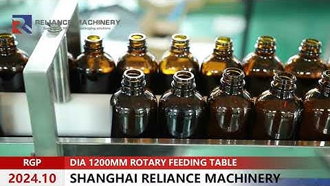 RGP Amber Glass Dropper Bottle Rotary Feeding Table, sorting table, accumulation  Table,  RELIANCE