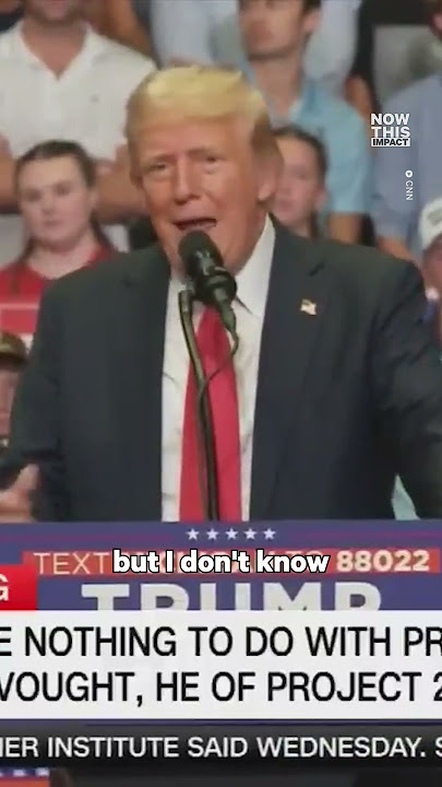 Trump Denies Project 2025 Involvement