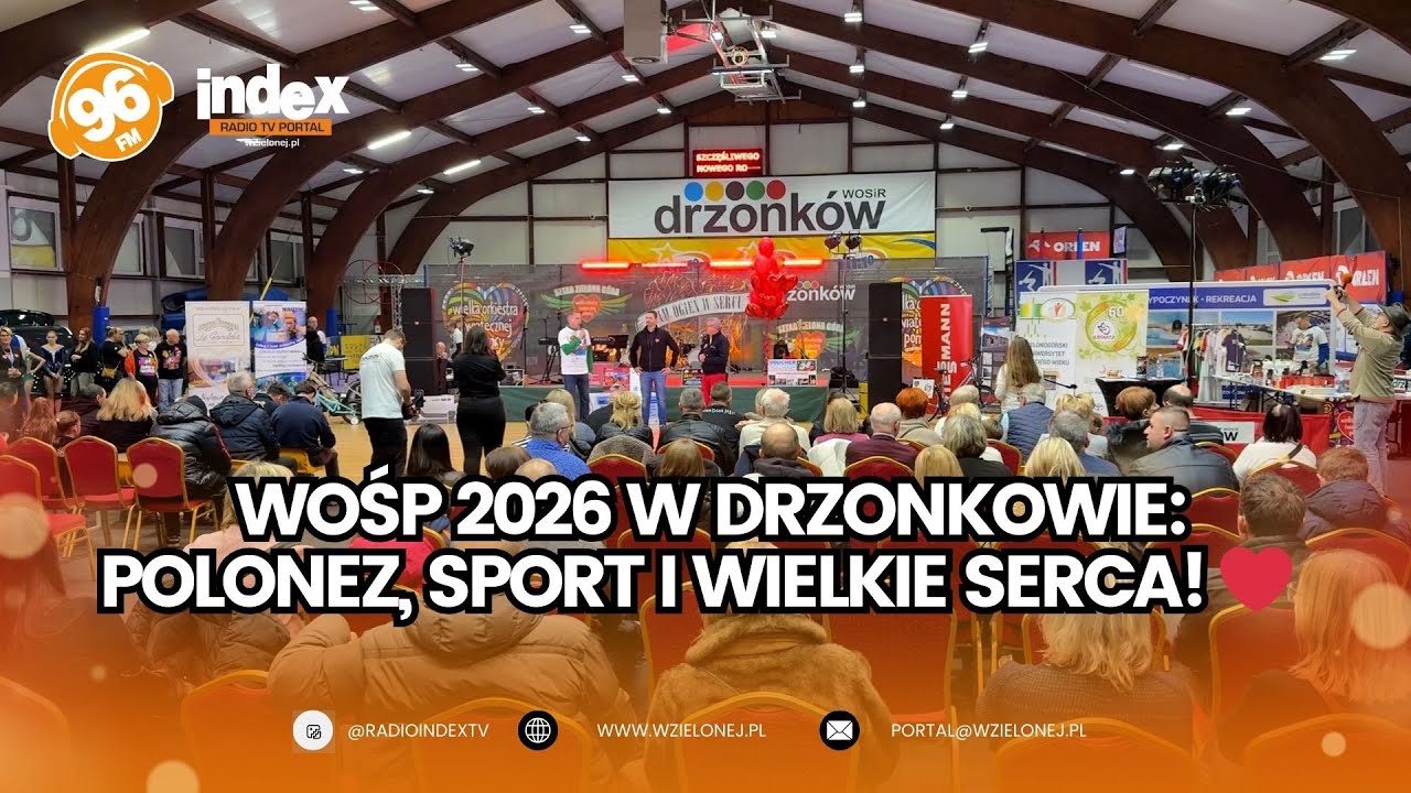 WOŚP 2026 w Drzonkowie: Polonez, sport i wielkie serca! ❤️ Relacja z WOSiR-u