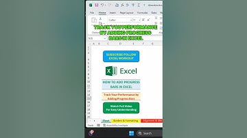 How to add Progress Bars in Excel | #exceltutorial #charts #exceltips #productivitytips #techtips