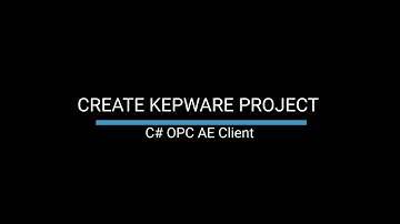 How to create a C# OPC A&E(Alarms and Events) Client