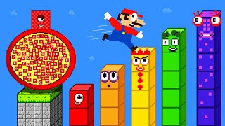 Mario Escape Vs The Giant Numberblocks Pregnant Mix Level Up Maze Game Animation