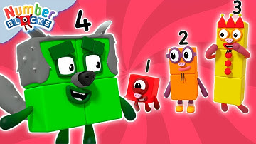 Three Little Pigs | Full Episode - S1 E8 | Numberblocks (Level 1 - Red 🔴)