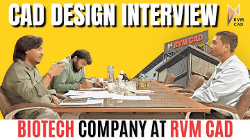 CAD Interview on Solidworks | Private Limited Biotech Company - Autocad & Solidworks | RVM CAD