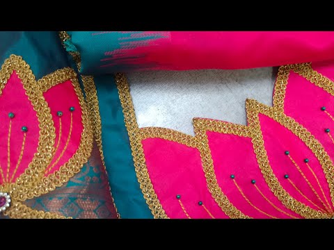 Popular and trending blouse neck design cutting and stitching for beginners @RV Tailoring