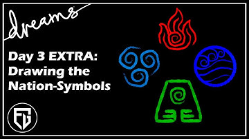 Creating a Fan-AVATAR Game! | Drawing all Nation-Symbols | [Day 3 EXTRA] [Dreams PS4]