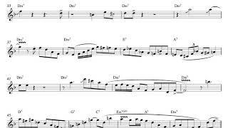 Work Song  Cannonball Adderley, solo transcription (Eb)