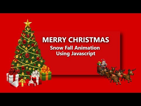 || How to Create a Snowfall Animation Effect With Greeting Card | Using HTML, CSS & JAVASCRIPT ||