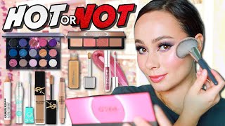 FULL FACE OF HOT NEW MAKEUP! AboutFace Foundation, YSL, Smashbox, Nomad Cosmetics & MORE!