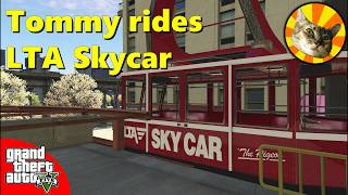 Tommy Vercetti rides Liberty Citys Skycar (but in GTA V)