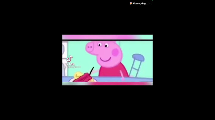 Peppa pig eats bacon