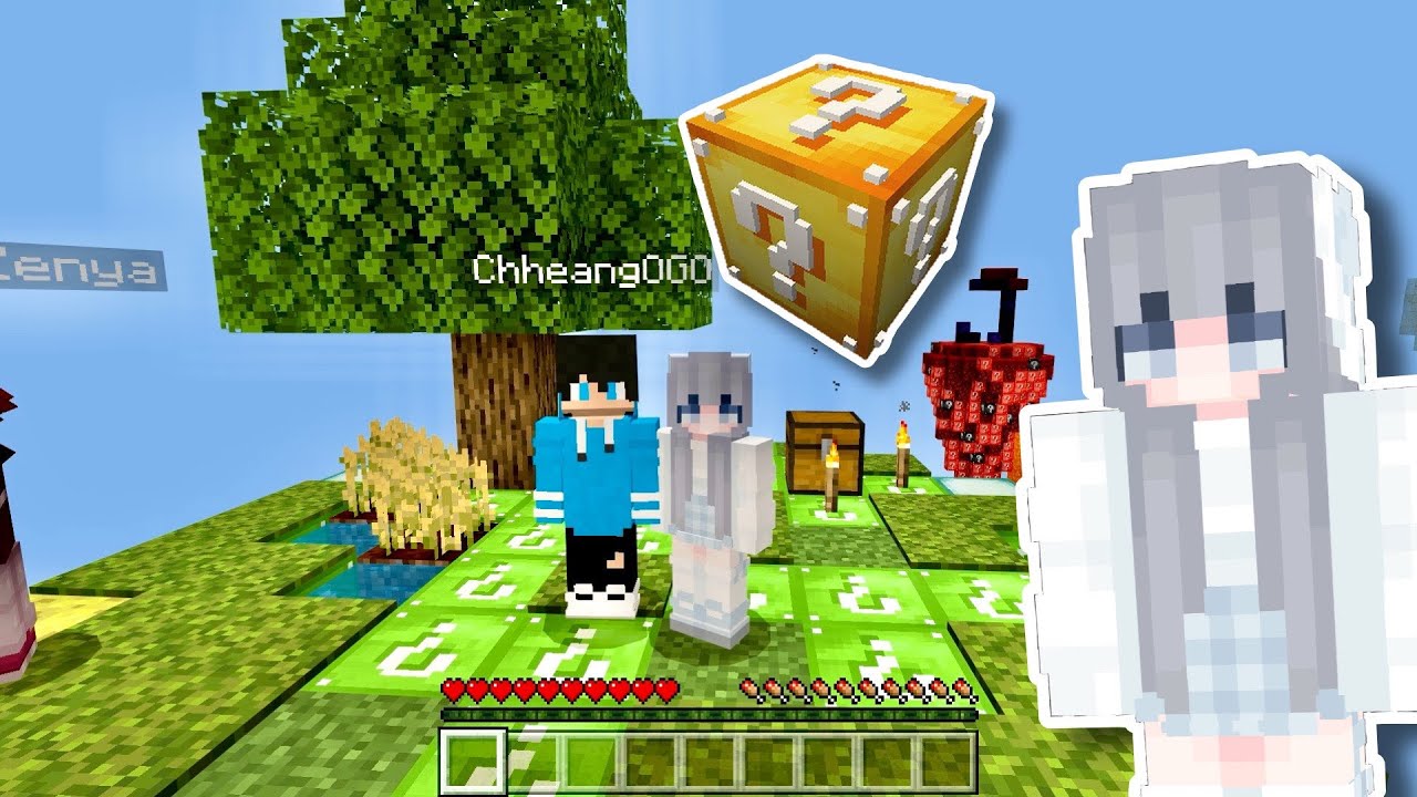 មកជីក Lucky Block​ ដើម្បីទៅវៃនាគ​​​ | Lucky Block Sky Block