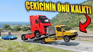 KÖTÜ SON ÇEKİCİ TIRI TAŞIYAMADI HATALI PARK EDEN TIRI ÇEKTİK // ROLEPLAY TADINDA // BeamNG.drive