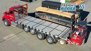 Wood Pallets Loaded onto Side Shifting System | Freight Runner® SS