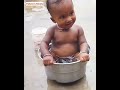 Funny baby relaxing on Summer