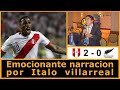 Italo Villarreal revive los goles de Perú al mundial / Perú vs Nueva zelanda  Ruisia 2018