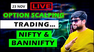 Live Option Trading | Nifty Trading Today | Banknifty trading | banknifty  nifty mcx   23 NOV