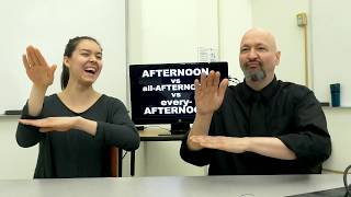Time Signs in American Sign Language (ASL)
