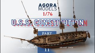 USS Constitution Build – Pack 11 | Carronades, Masts & Rigging Prep | Agora Models Partwork