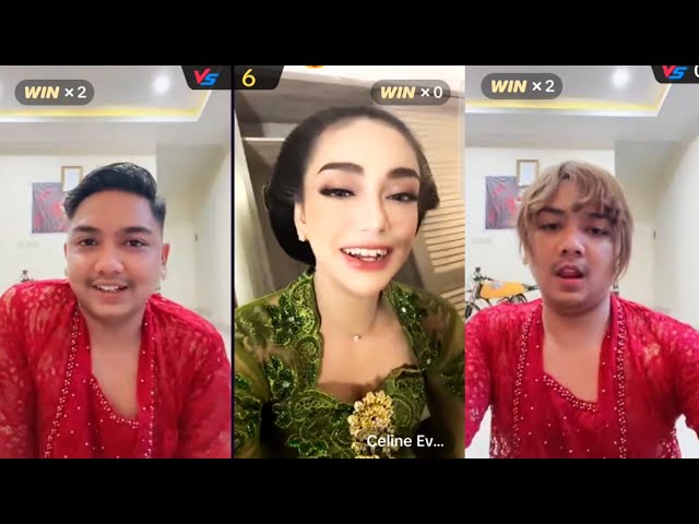 LUCU 🤣 CELINE EVANGELISTA NGAKAK LIHAT FEBRIAN IQBAL PAKAI KEBAYA MERAH class=