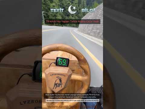 79 km/s Hız Yapan Tahta Araba Ceza Yedi!