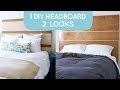 DIY headboard: works with any bed frame and is easy to build | Bedroom Decor Ideas