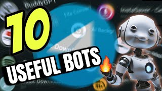 Celebrity NEW 10 USEFUL TELEGRAM BOTS !!🔥//#yapatechker #malayalam Wealth