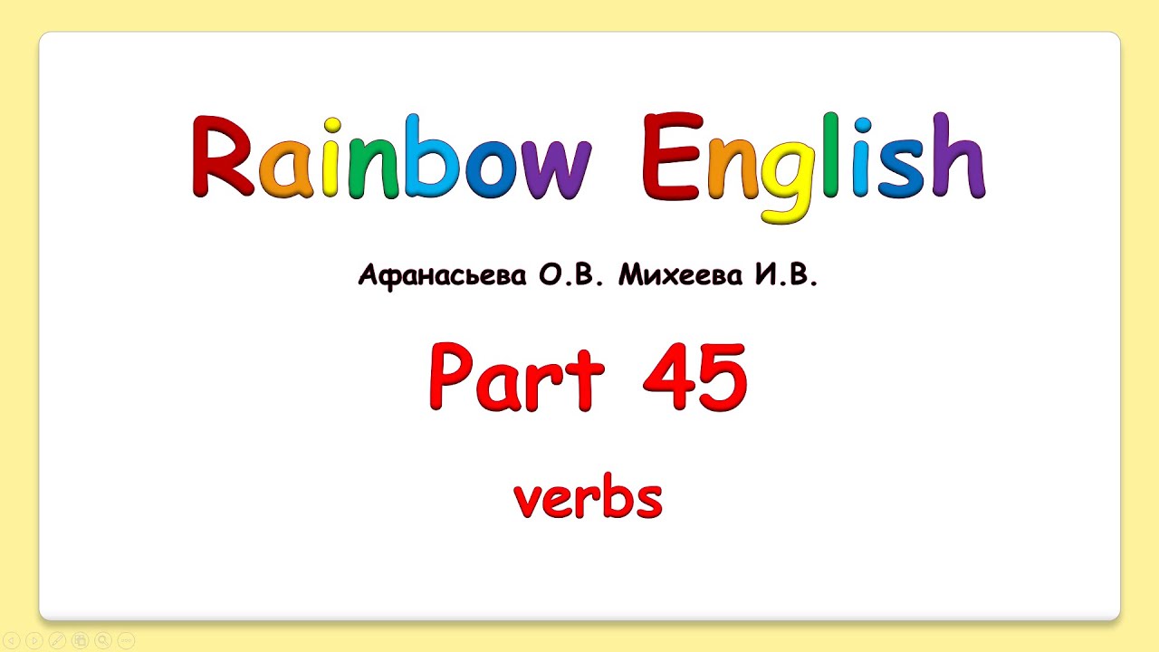 rainbow-english-2-verbs-youtube