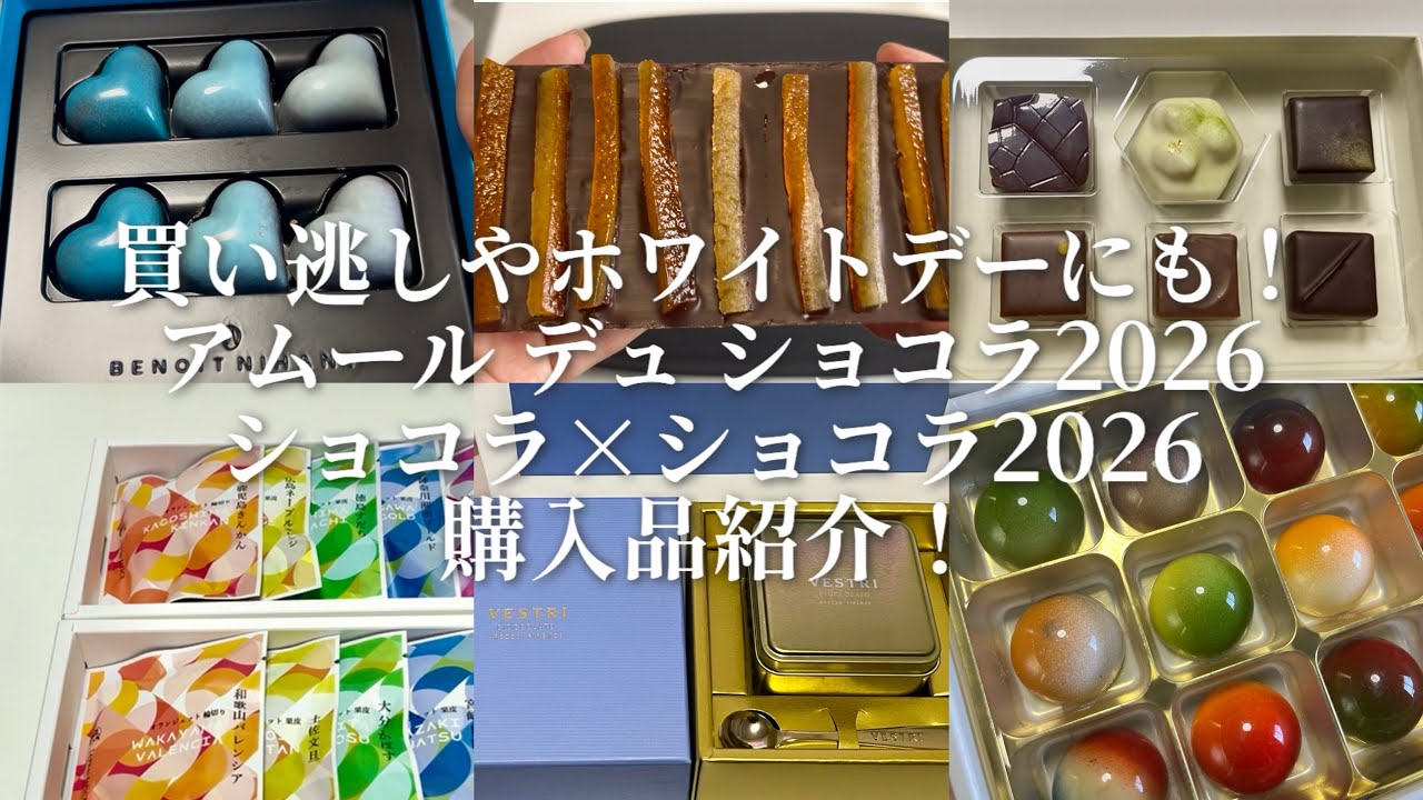 【買い逃しやホワイトデーにもおすすめ！】バレンタイン催事戦利品紹介‼️アムールデュショコラやショコラ×ショコラ購入品🍫まだ買えるブランド中心にレビュー🍫 