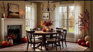 Late October Fall Dining Room | Mac & PC Wallpaper | Mac & PC AI Screensaver screenshot 2
