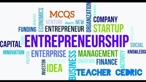 Entrepreneurship Multiple choice questions and answers Mukinyarwanda by Teacher Cedric.