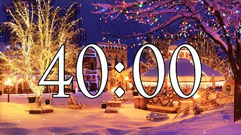 40 Minute Timer With Christmas Music