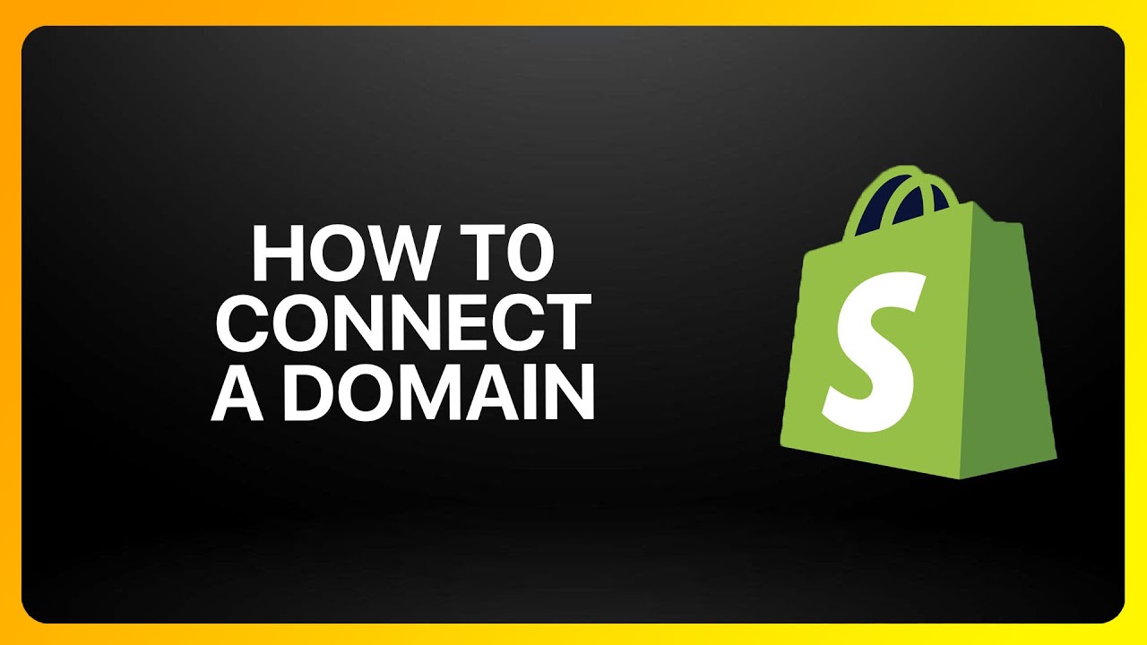 How To Connect A Domain To Shopify ! Tutorial - YouTube