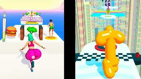 Twerk Race 3D 🆚 Tall Man  Run Game All Level Gameplay Videos Android ISO (2022)