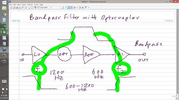 Bandpass Filter with Optocoupler