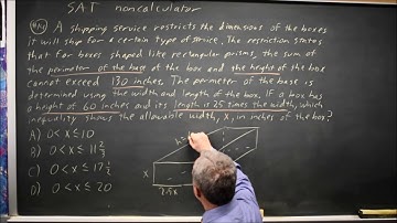 SAT Test 7: Shipping box word problem - question #3-14