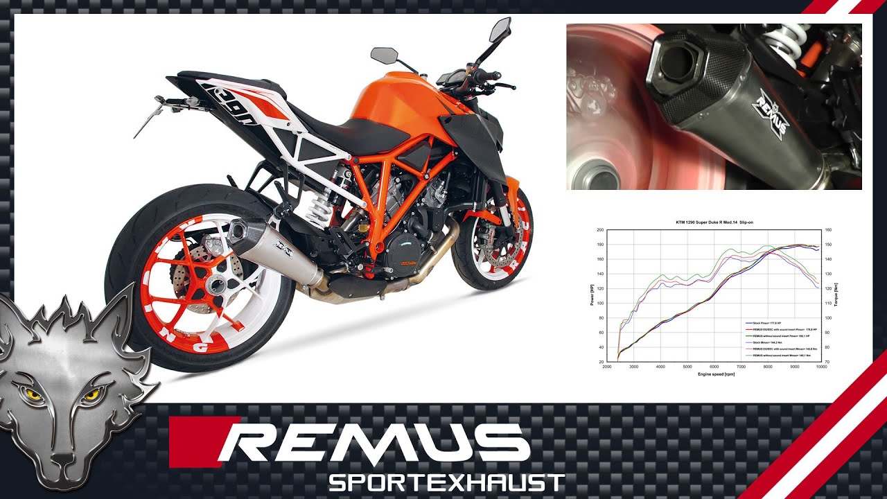 KTM 1290 Super Duke R Mod. 2014 with REMUS Hypercone sport exhaust