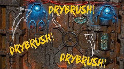 DRYBRUSH THAT TERRAIN! EASY OSL! EASY RUST! BOARDING ACTION TERRAIN FOR WARHAMMER 40K! GRIM DARK!
