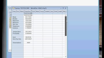 Eviews Tutorial - Mean/SD and Regressions with Sample Restrictions