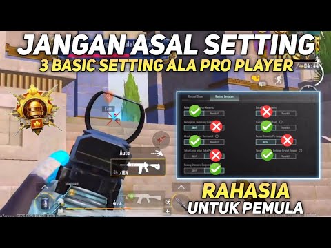SETTINGAN DASAR TERBARU AGAR AIM LEBIH STABIL UNTUK PEMULA PUBG MOBILE