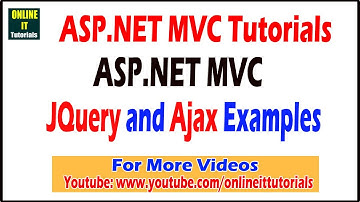 ASP.NET MVC Tutorials | JQuery and Ajax Examples | Online IT Tutorials