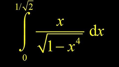 Integrate x/sqrt(1-x^4).  Integral resulting in inverse sine using informal and formal u sub.