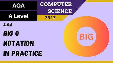 65. AQA A Level (7517) SLR8 - 4.4.4 Big O notation in practice